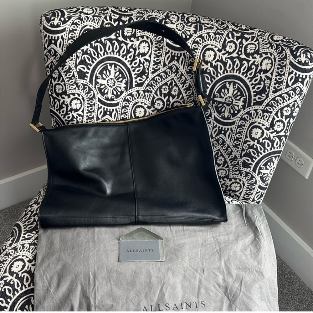 All Saints Edbury leather shoulder bag